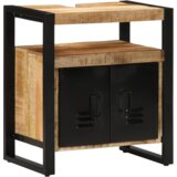 vidaXL Komplet pohištva za kopalnico 2 pcs Rjava Masiven les manga | Shoptok.si