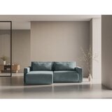 Cosmopolitan Design Prljavo plava baršunasti sklopiva/s prostorom za odlaganje kutna garnitura Belfast – | shoptok.hr