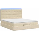 od pjene s madracem i LED-om Krem 180 x 200 cm Tkanina | shoptok.hr