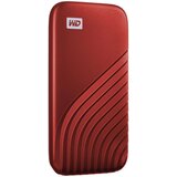Western Digital Zunanji prenosni disk WD My Passport SSD USB-C, 1 TB, rdeča | Shoptok.si