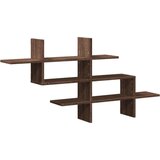 vidaXL Zidna polica boja hrasta 124,5x18x60,5 cm konstruirano drvo | shoptok.hr