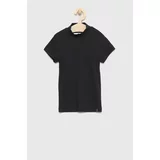 Abercrombie & Fitch Dječja majica kratkih rukava boja: crna, s poludolčevitom