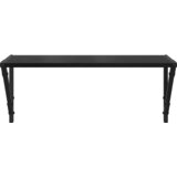 Police na zidu s policom 2 pcs Crni hrast 60 x 25 x 25,5 cm | shoptok.hr