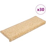  Prostirke za stepenice 30 kom 65x21x4 cm krem pravokutni rub | shoptok.hr