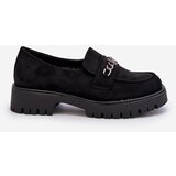 VINCEZA Black Suede Women's Moccasins with Decoration Loraleima | shoptok.hr