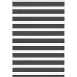 vidaXL Zavjesa zebra crna 115x150 cm širina tkanine 110,9 cm poliester Cijene