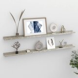 vidaXL Stenske police 2 kosa betonsko sive 115x9x3 cm | Shoptok.si