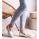 Gemre Silver Metallic Loafers Palinka | Shoptok.si