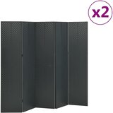  Sobne pregrade s 5 panela 2 kom antracit 200 x 180 cm čelične - Antracit 200 x 180 cm 2 Cijene