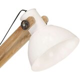 vidaXL podna svjetiljka bijela od masivnog drva manga E27 | shoptok.hr