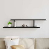  Polica za TV koja se montira na zid Crni hrast 125 x 18 x 23 cm | Eponuda.ba
