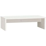  Stojalo za zaslon belo 50x27x15 cm trdna borovina, (20601415) | Shoptok.si