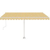  Samostojeća automatska tenda 400 x 300 cm žuto-bijela | shoptok.hr