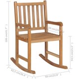  Stolica za ljuljanje od masivne tikovine | Eponuda.com