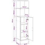  Highboard Staro drvo 40 x 33 x 161 cm Konstruirano drvo | shoptok.hr