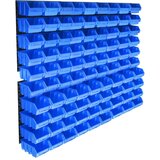  96-dijelni set kutija za pohranu sa zidnim pločama plavi | shoptok.hr