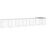  Kavez za kokoši s krovom antracit 603x98x90 cm pocinčani čelik | shoptok.hr