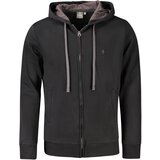 COVERI MOVING MEN&#39;S BLACK ZIP-UP SWEATSHIRT Cene