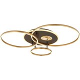 Globo 48466-54 - LED prigušiva plafonska svetiljka INVERTINA 54W/230V 90x70 cm crna + daljinski upravljač | Eponuda.com