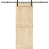 vidaXL Komplet opreme za drsna vrata 213,5 cm jeklo črne barve Cene