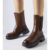 Gemre Brown insulated ankle boots Donigala | ePonuda.com