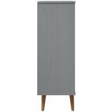 Ormarić za cipele MOLDE sivi 59,5x35x103 cm masivna borovina | shoptok.hr