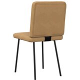  Jedilni stoli 4 kosi rjav žamet, (21822458) | Shoptok.si