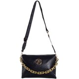 Fashion Hunters Black messenger bag with chain | shoptok.hr