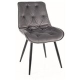  Stolica Cherry II - baršun - siva | shoptok.hr