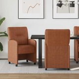  Blagovačke stolice s kotačima 2 pcs Smeđa 57 x 67 x 95 cm | shoptok.hr
