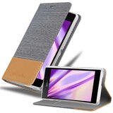  case, združljiv s sonyjem v svetlo sivo rjavi barvi - zaščitni pokrov z magnetnim zapiranjem, stoječo funkcijo in režo za kartico, (20566996) | Shoptok.si
