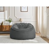 Bobochic Paris Temno siva vreča za sedenje iz rebrastega žameta Socrate – | Shoptok.si