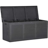 vidaXL Vrtna škatla 270 L črna PP | Shoptok.si