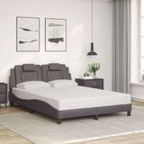 Posteljni okvir z vzglavjem siva 120x200 cm umetno usnje, (21112445) | Shoptok.si
