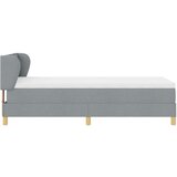 Box Spring Krevet s Madracem Svjetlosiva 90x200 cm Tkanina | shoptok.hr