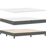  Krevet s opruga kutije Tamno siva 200 x 200 cm tkanina | shoptok.hr