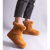 Gemre Brown insulated snow boots decorated with fur Iglesia | shoptok.hr