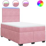 Maison Chic Box spring postelja - Vzmetna postelja z vzmetnico roza 120x200 cm žamet SL10966, (21884772) | Shoptok.si