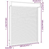 vidaXL Rolete iz aluminija 120x150 cm bele | Shoptok.si