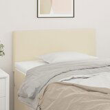 vidaXL Posteljno vzglavje krem 100x5x78/88 cm umetno usnje | Shoptok.si