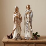 Signes Grimalt Božična dekoracija Jaslice 2 Figuri Krem Zlati Detajli Bež | Shoptok.si