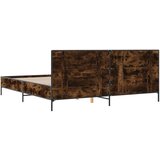 vidaXL Okvir za krevet boja hrasta 200x200cm konstruirano drvo i metal | shoptok.hr