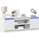 vidaXL TV omarica z LED bela 139,5x34x50 cm inženirski les | Shoptok.si