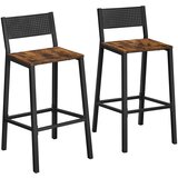 Songmics Set 2 barskih stolov 43,1x50,7x97,2 cm rjave barve, (5000302443) | Shoptok.si
