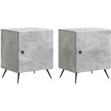  Noćni ormar 2 kom. Betonska siva 43 x 34,5 x 50 cm | shoptok.hr
