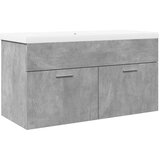 vidaXL Kupaonski ormarić s ugrađenim umivaonikom siva boja betona | shoptok.hr