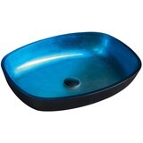Sapho Plavi stakleni umivaonik 54x39,5 cm Kvaore – | shoptok.hr