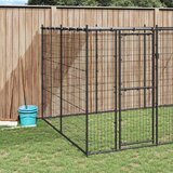 Vanjski kavez za pse s krovom čelični 21,78 m² | shoptok.hr