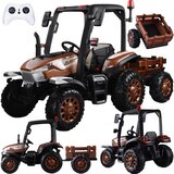 Veliki traktor s prikolicom 4×4 – smeđi | shoptok.hr