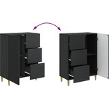  Kreveta s ladicama Crna 66 x 34,5 x 90 cm Konstruirano drvo | shoptok.hr